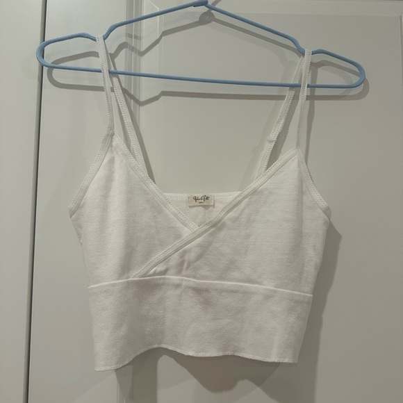 Brandy Melville Tops - NWOT Brandy Melville John Galt White Amara Surplice Top